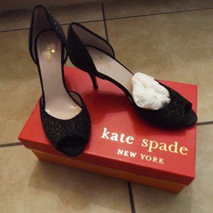 KATE SPADE BLACK HEELS SIZE 8.5
